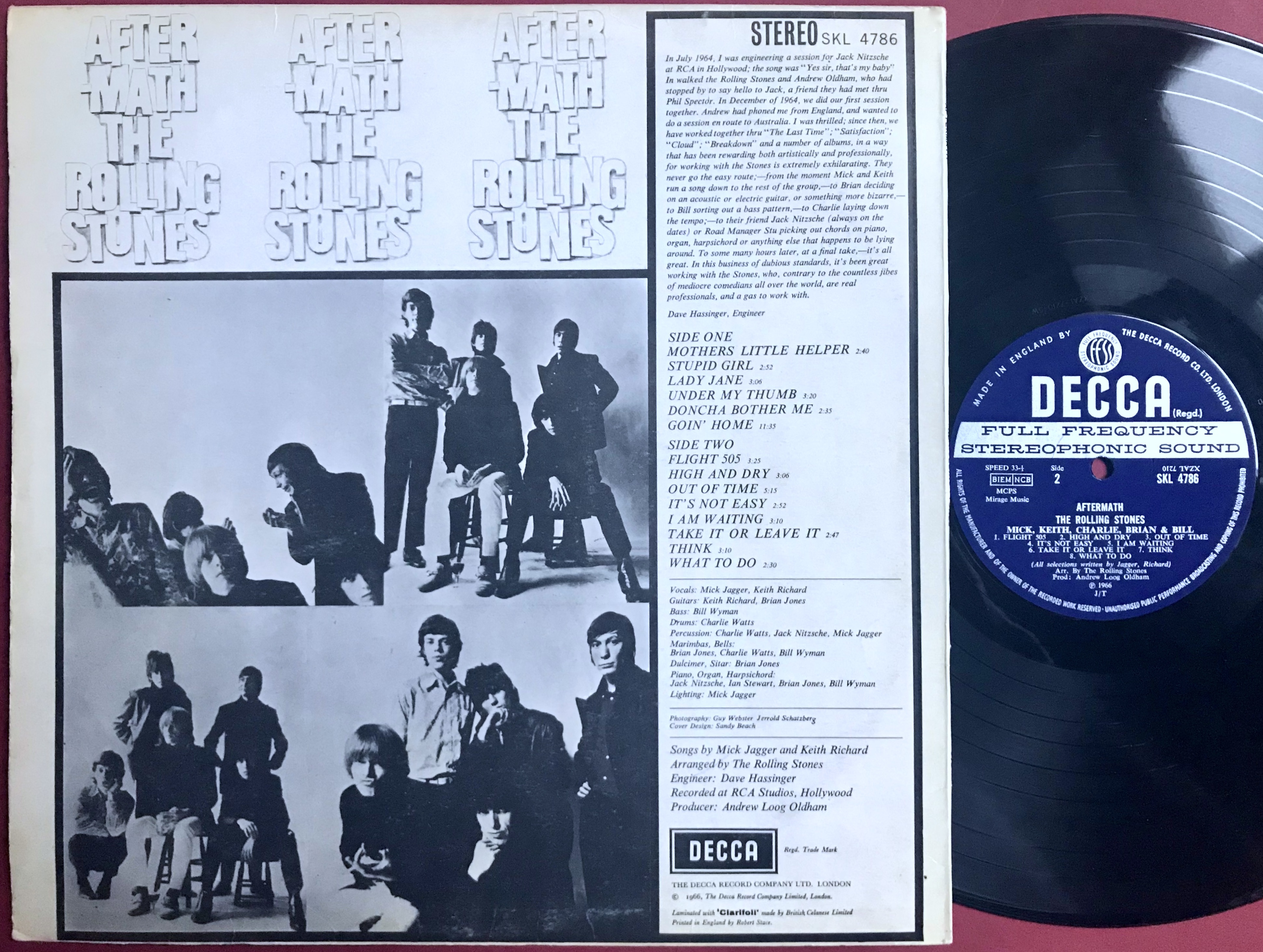 ROLLING STONES - Aftermath UK Stereo LP 1966 - 2