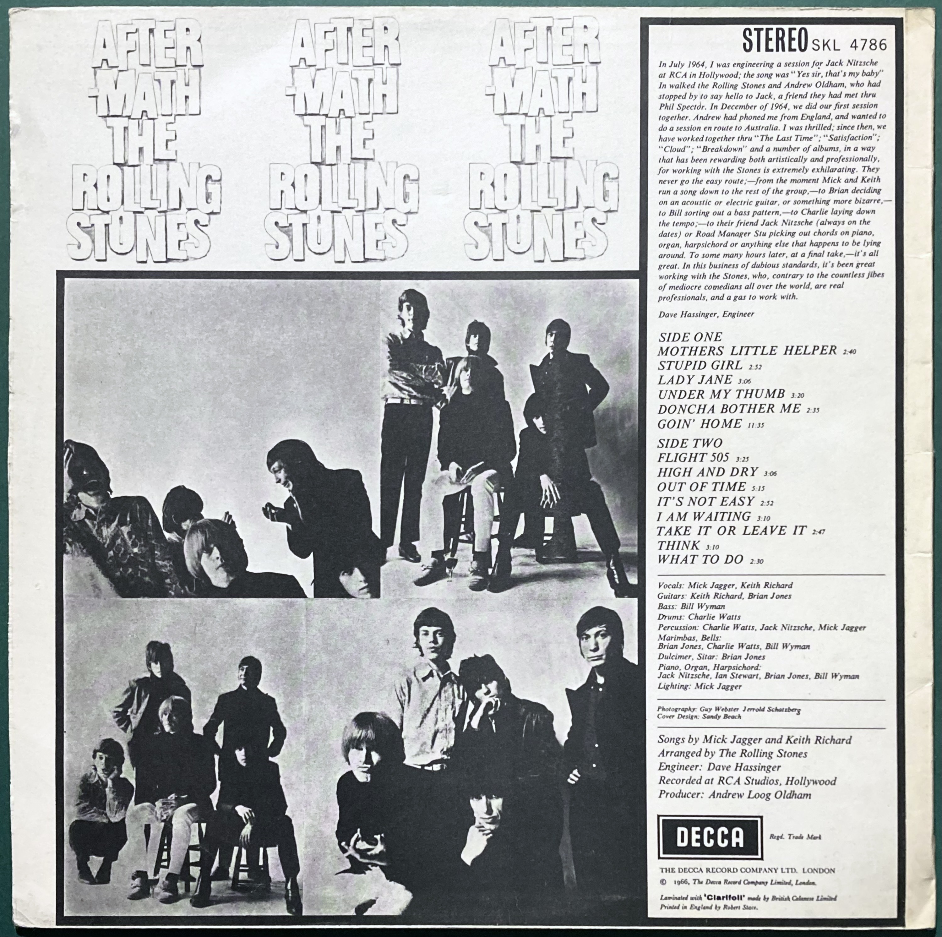 ROLLING STONES - Aftermath UK-orig Stereo LP 1966 - 3