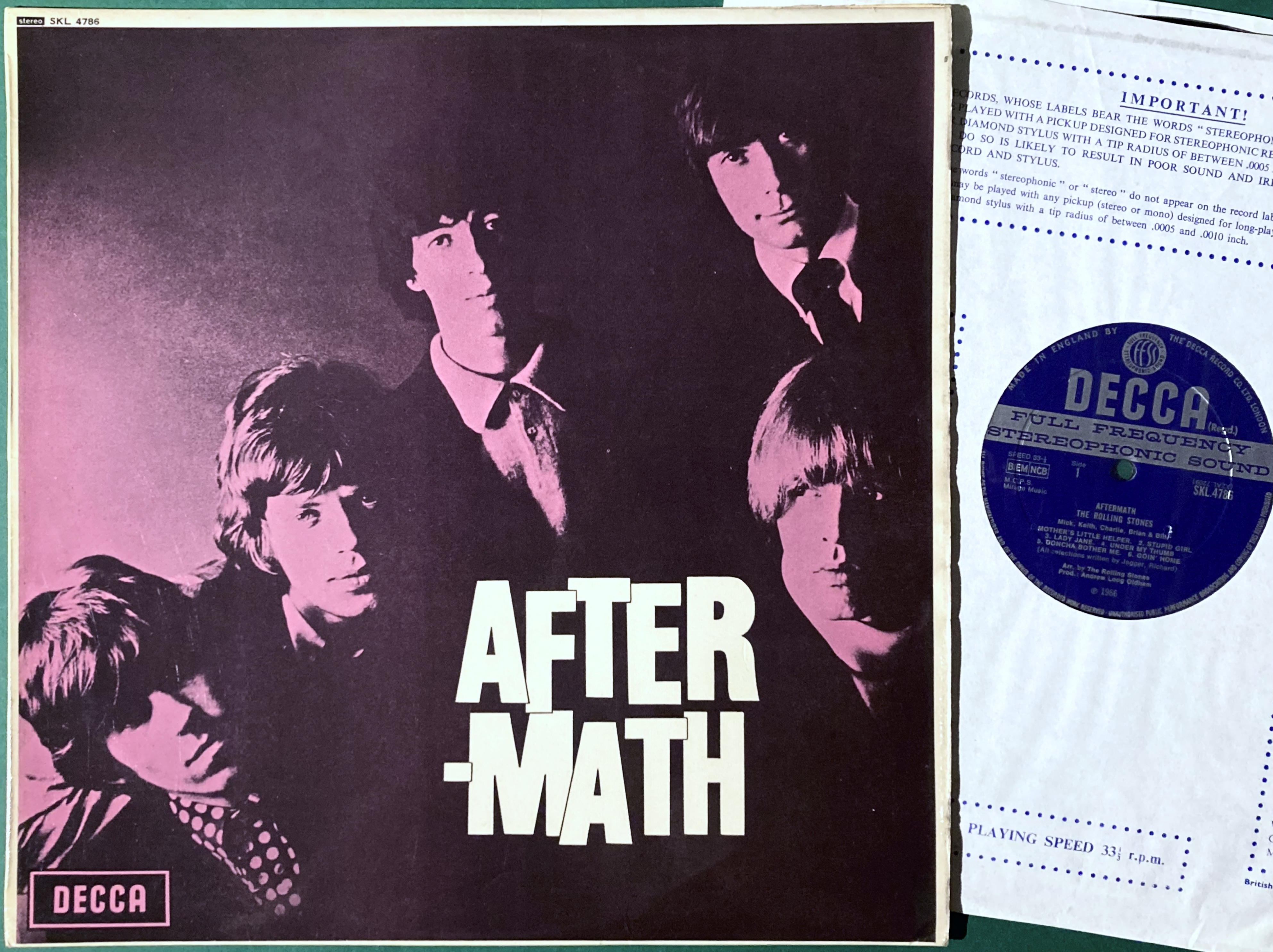 ROLLING STONES - Aftermath UK-orig Stereo LP 1966