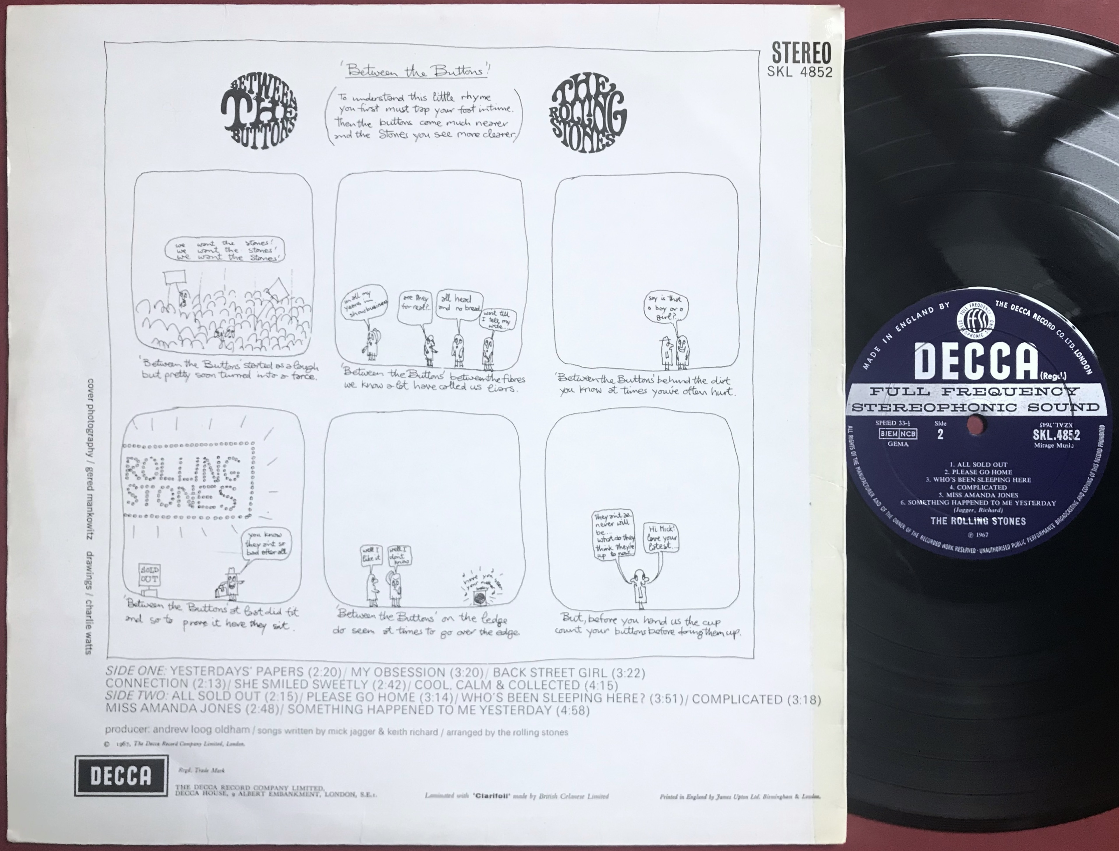 ROLLING STONES - Between the buttons  UK-orig Stereo LP 1967 - 2