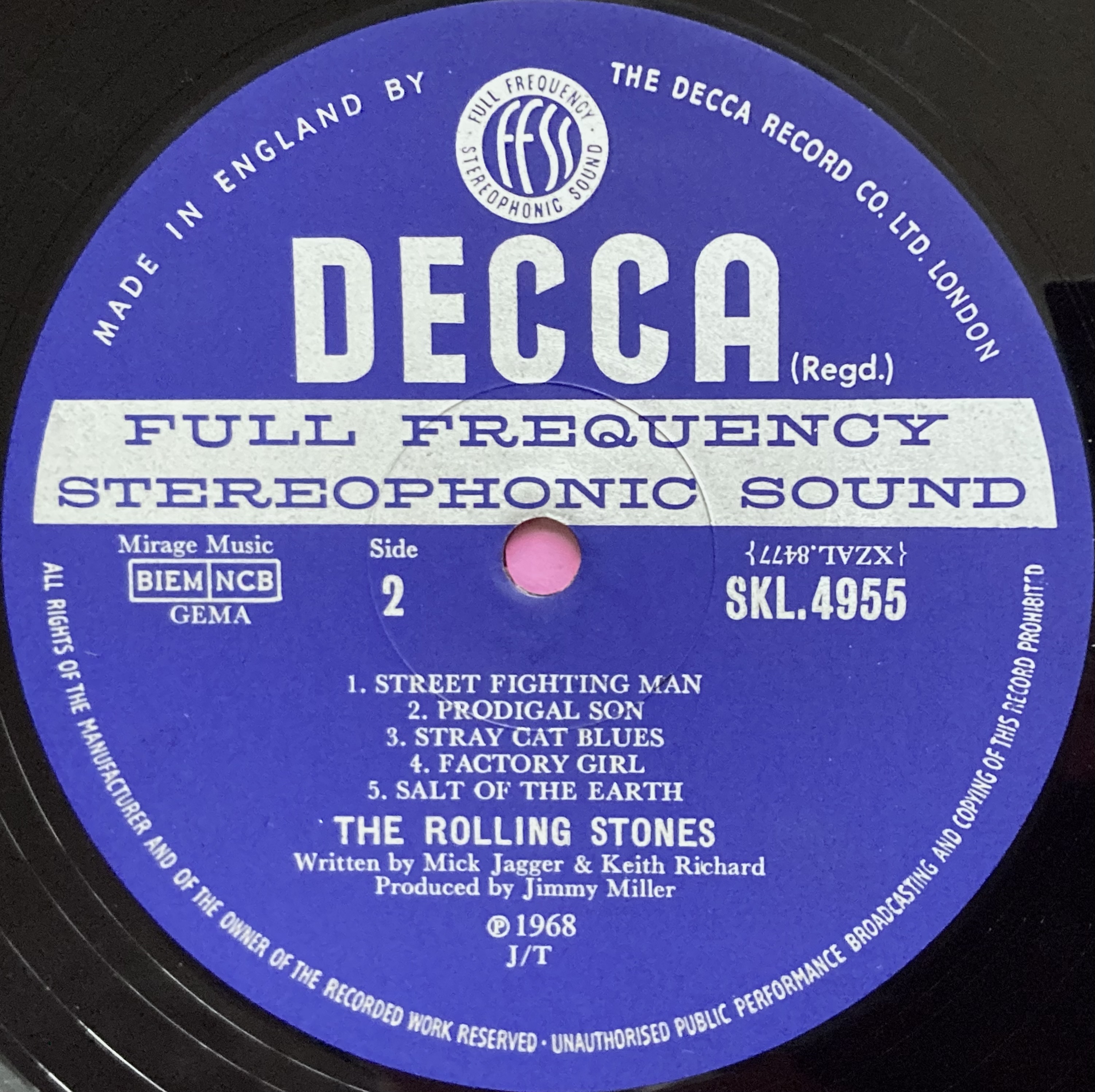 ROLLING STONES - Beggars Banquet UK-orig "Patents pending" Stereo LP 1968 - 8