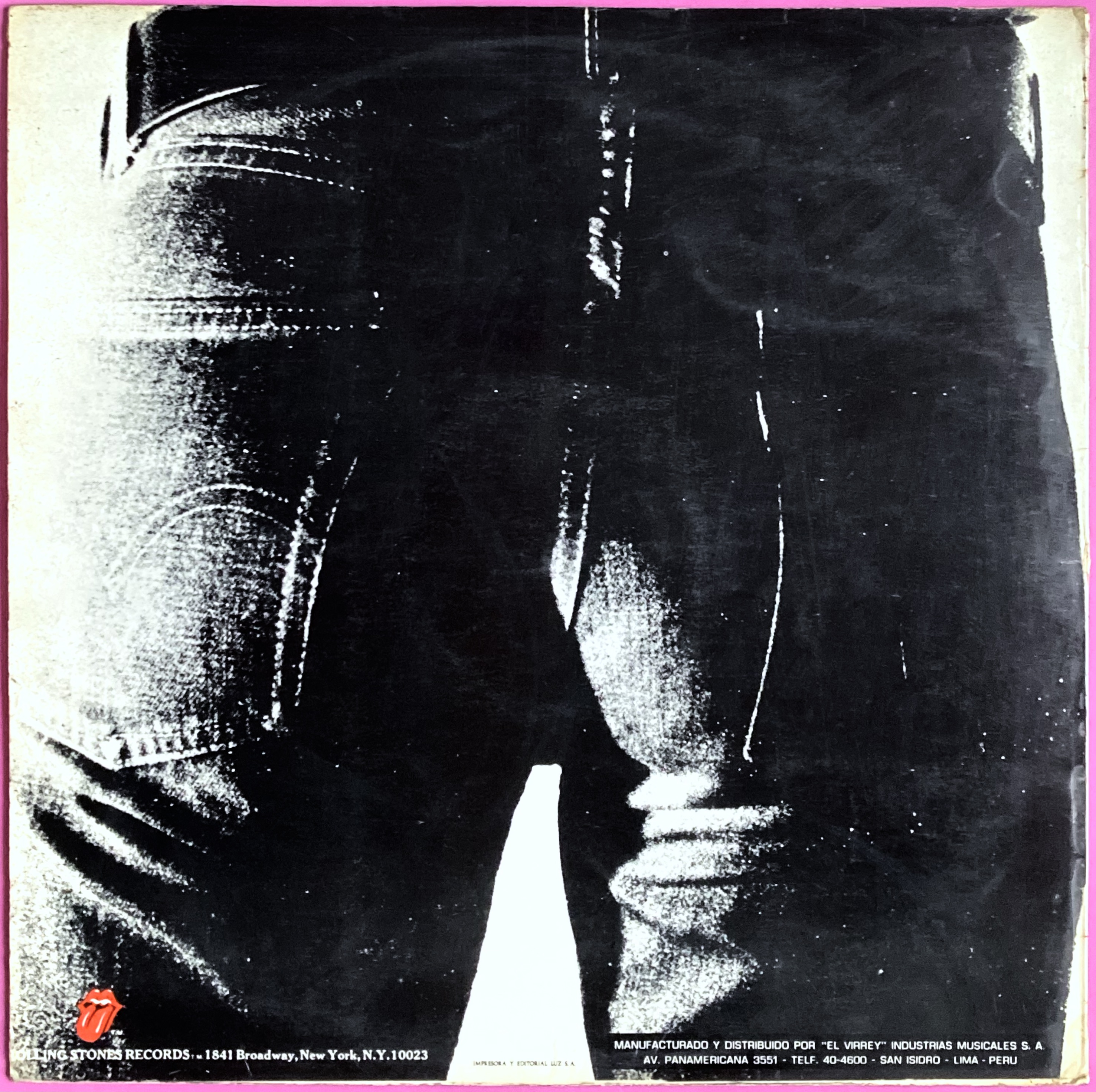 ROLLING STONES - Sticky fingers PERU-orig LP 1971 - 2