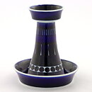 Ulla Procopé (Valencia 1960) Candleholder with Blue Decor 13 cm (1)