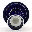 Ulla Procopé (Valencia 1960) Candleholder with Blue Decor 13 cm (1)