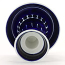 Ulla Procopé (Valencia 1960) Candleholder with Blue Decor 13 cm (1)