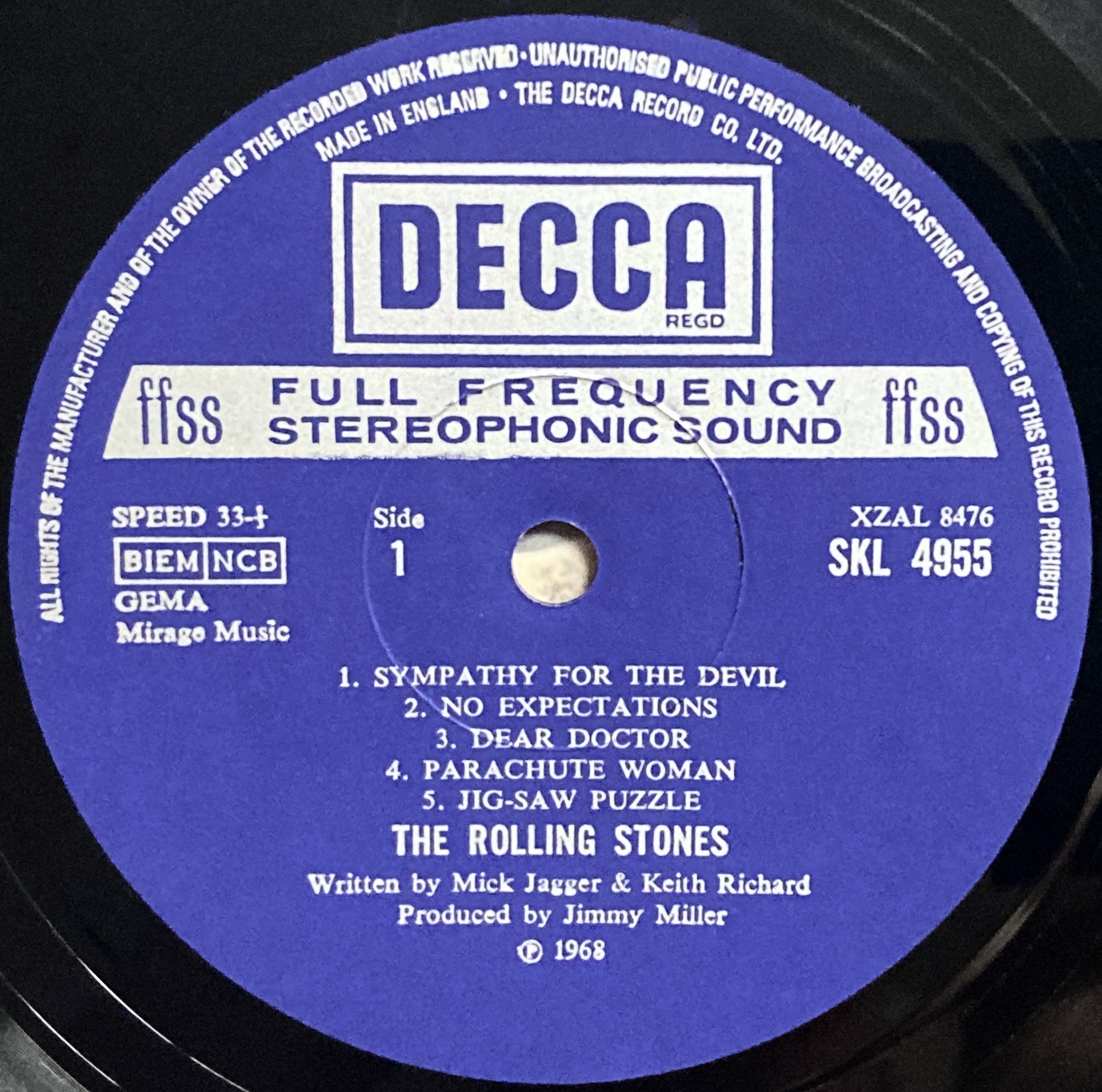 ROLLING STONES - Beggars banquet UK LP 1968 - 4