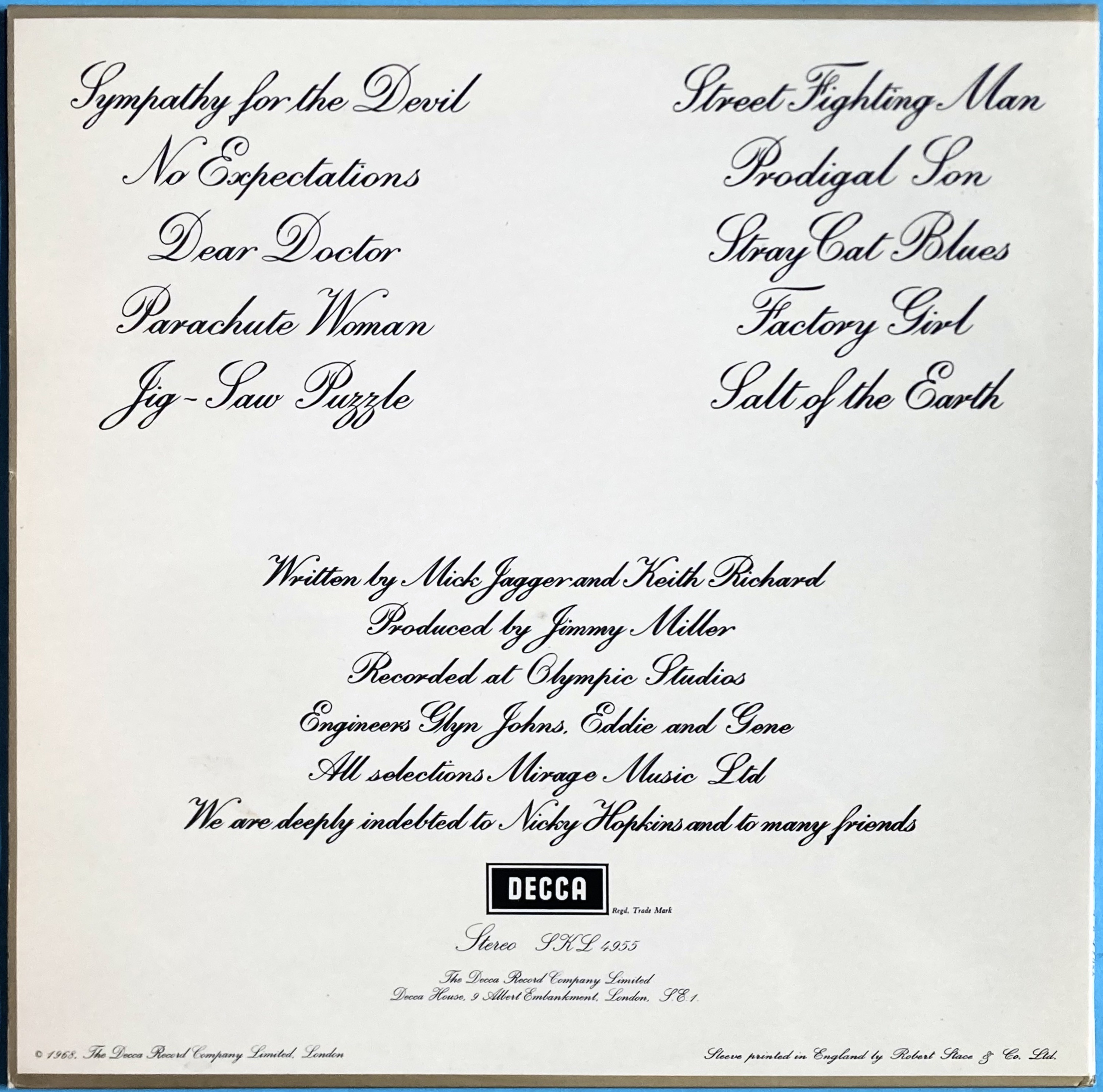 ROLLING STONES - Beggars banquet UK LP 1968 - 2