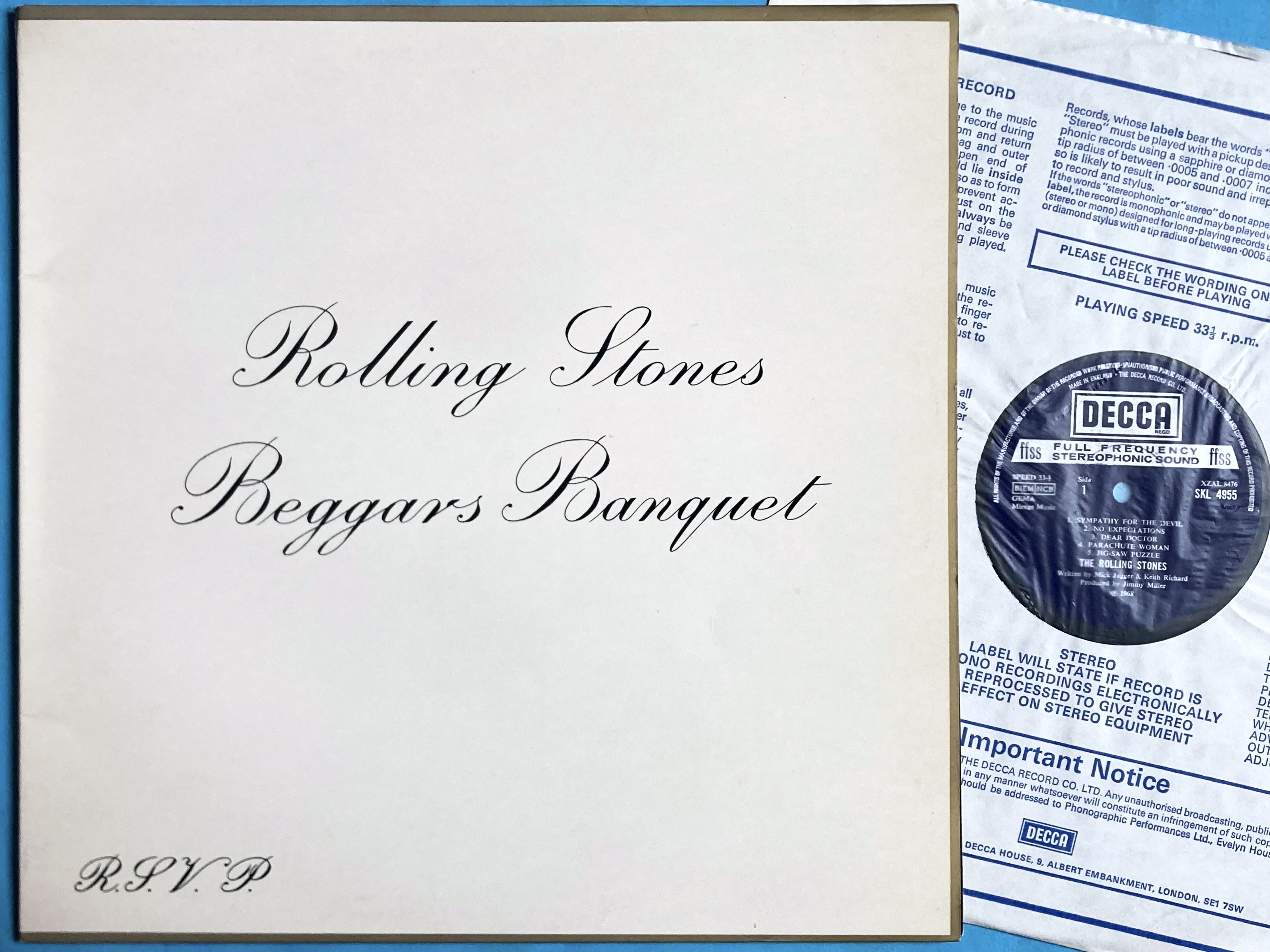 ROLLING STONES - Beggars banquet UK LP 1968