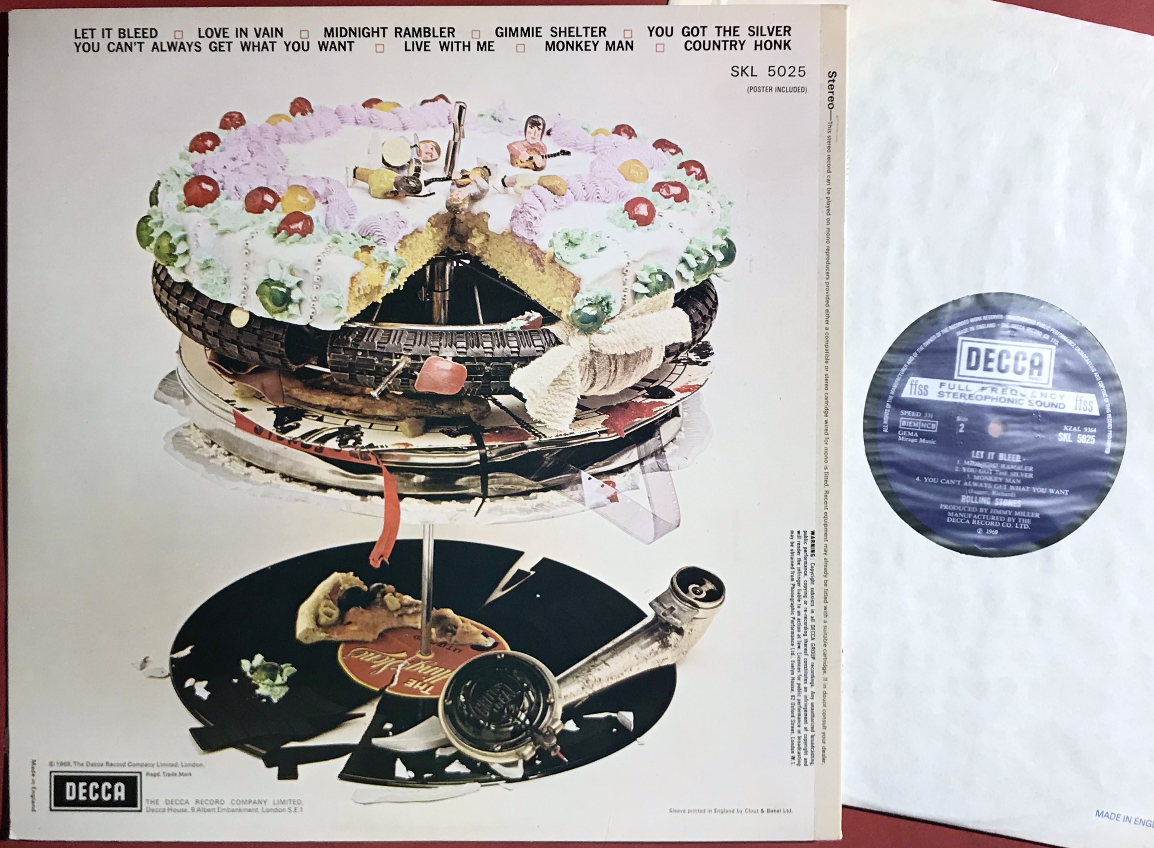 ROLLING STONES - Let it bleed UK Stereo LP 1970´s - 2