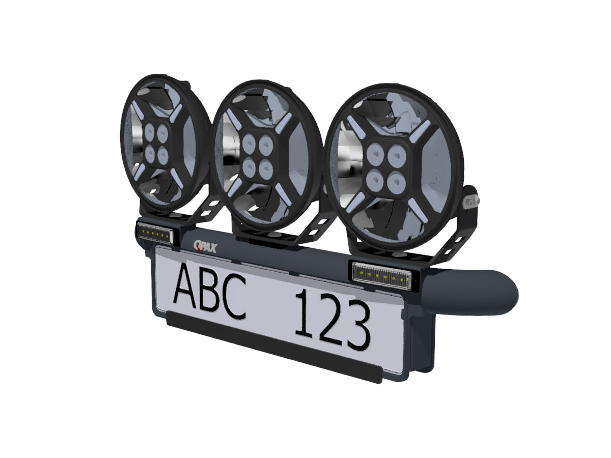 QPAX L-bracket for Warning flash light ST6 - 2