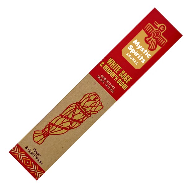 Mystic Spirits - White sage and  Dragonsblood  / Vit Salvia och Drakblod   8 Sticks (25g)