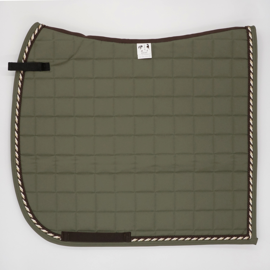 Dressyrschabrak Ljusoliv D5, brun/3brunguld