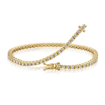 TENNIS ARMBÅND 3.54CT GULD