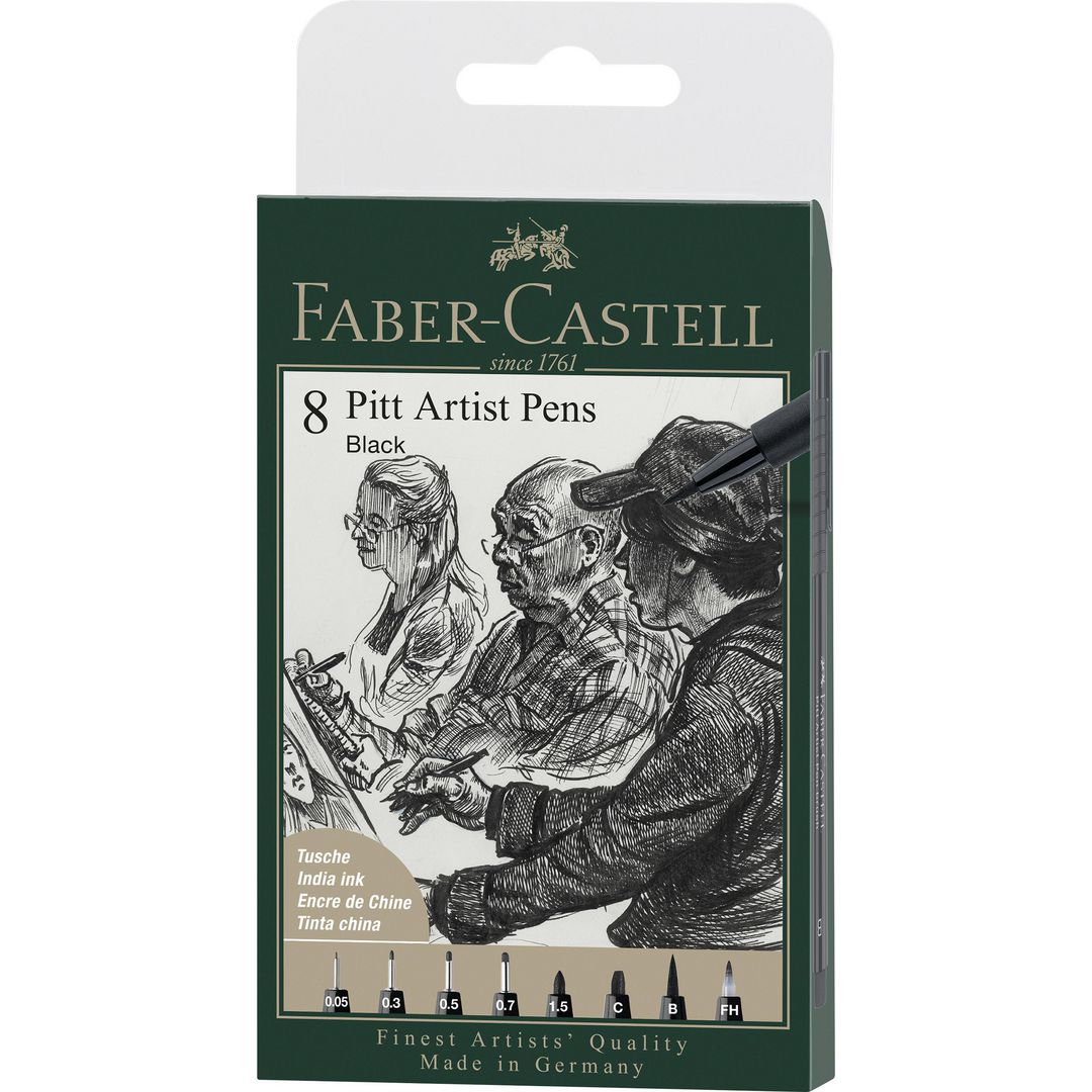 Fiberpenna Pitt Artist Manga Svart 8/Ffp