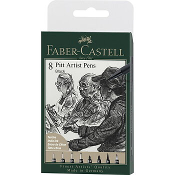 Fiberpenna Pitt Artist Manga Svart 8/Ffp