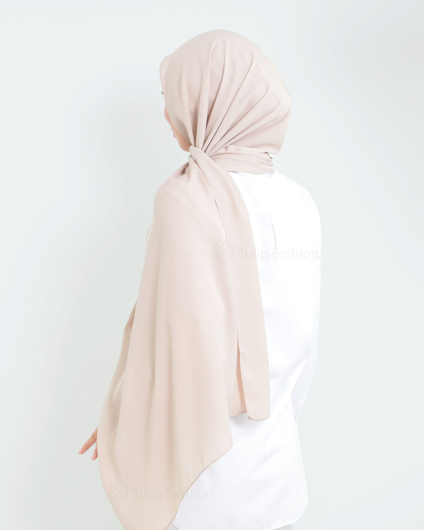 Hijab - Medina Luxury Chiffon - Pearl White - 3