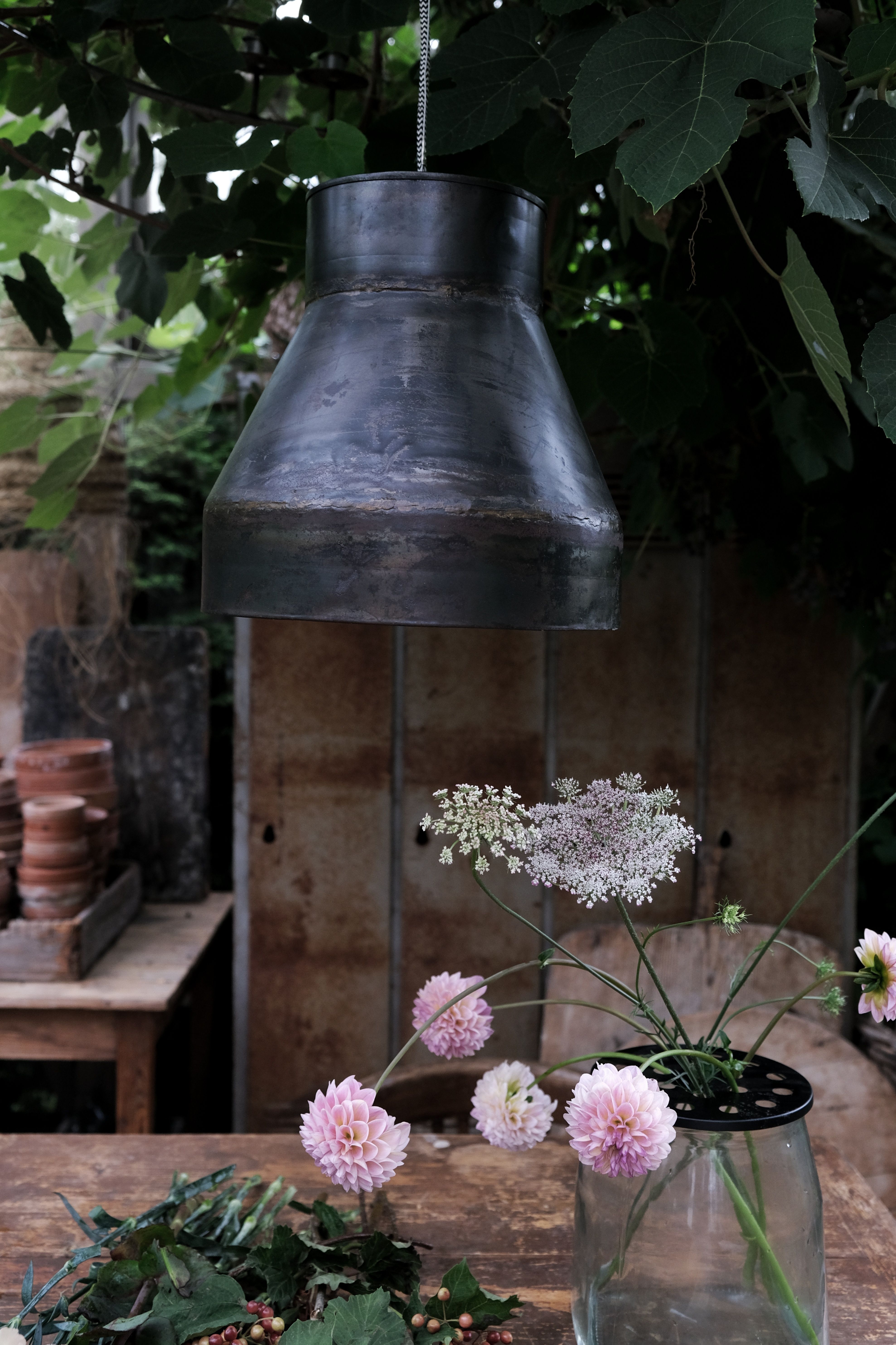 Glass vase - Vase with lid - 14