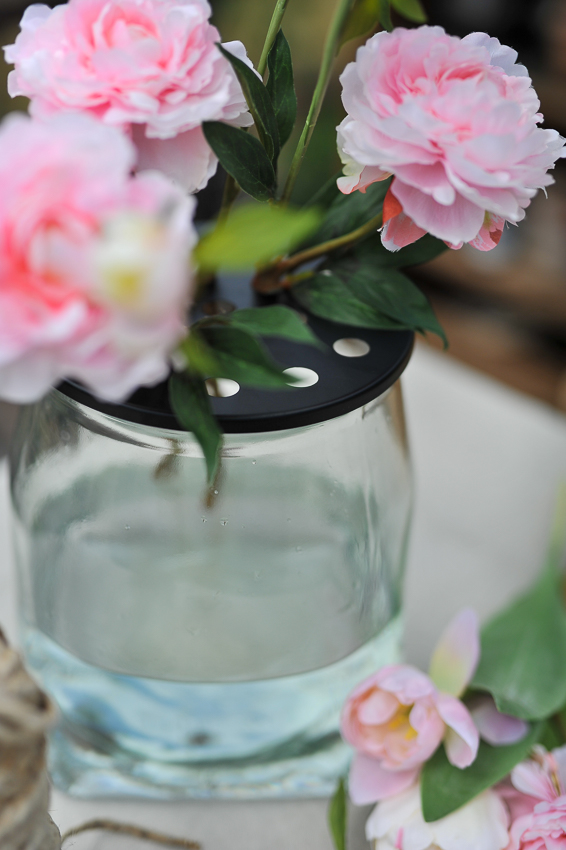 Glass vase - Vase with lid - 22