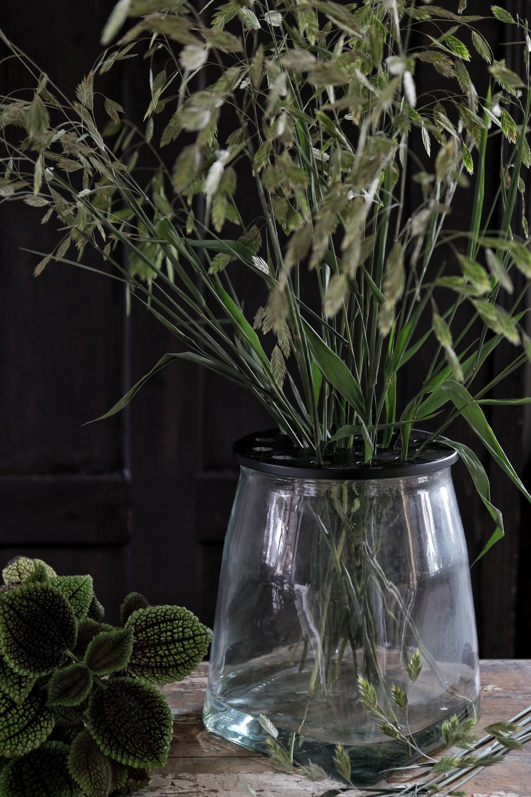 Glass vase - Vase with lid - 19