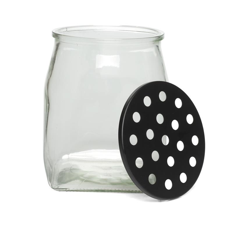 Glass vase - Vase with lid - 21