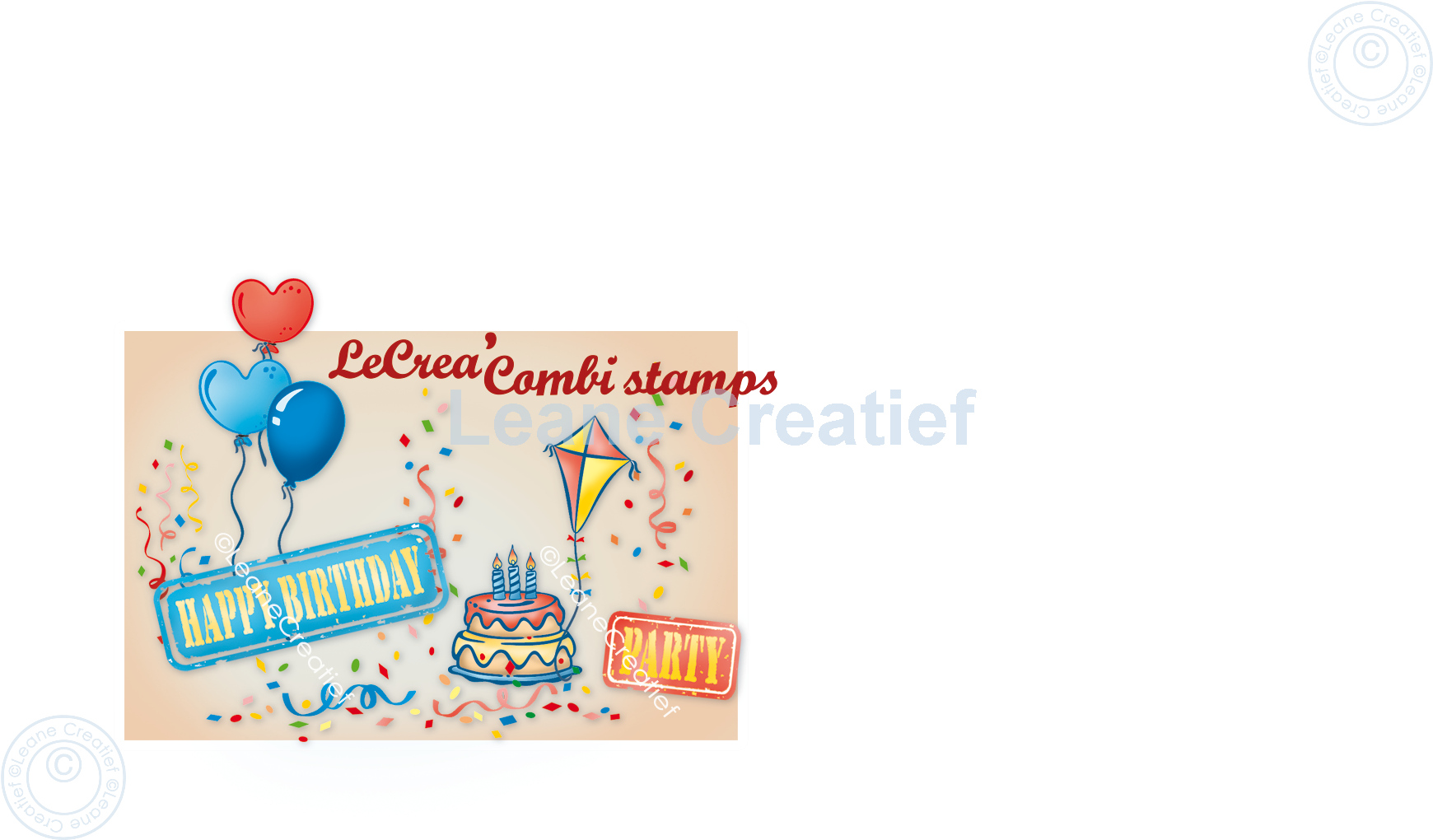 Leane Creatief Let’s Party Clear Stamps - 2