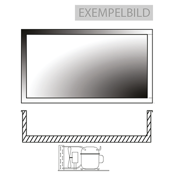 Haglunds - Kylplatta - KPI-4 - infällnad - 4 GN 1/1-150 - Mått: 1358x588mm