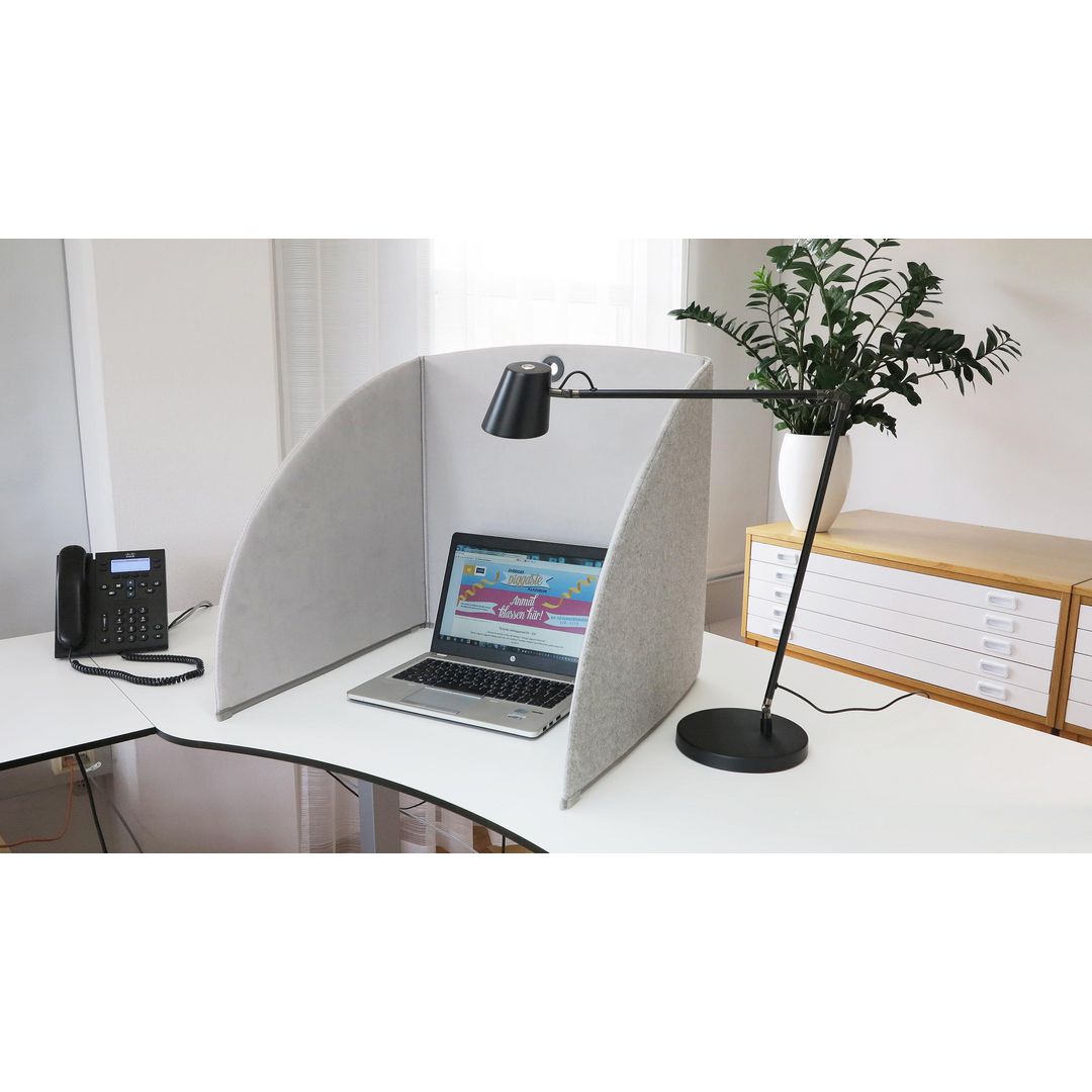 StandUp Bordsskärm 58 cm grå - 2