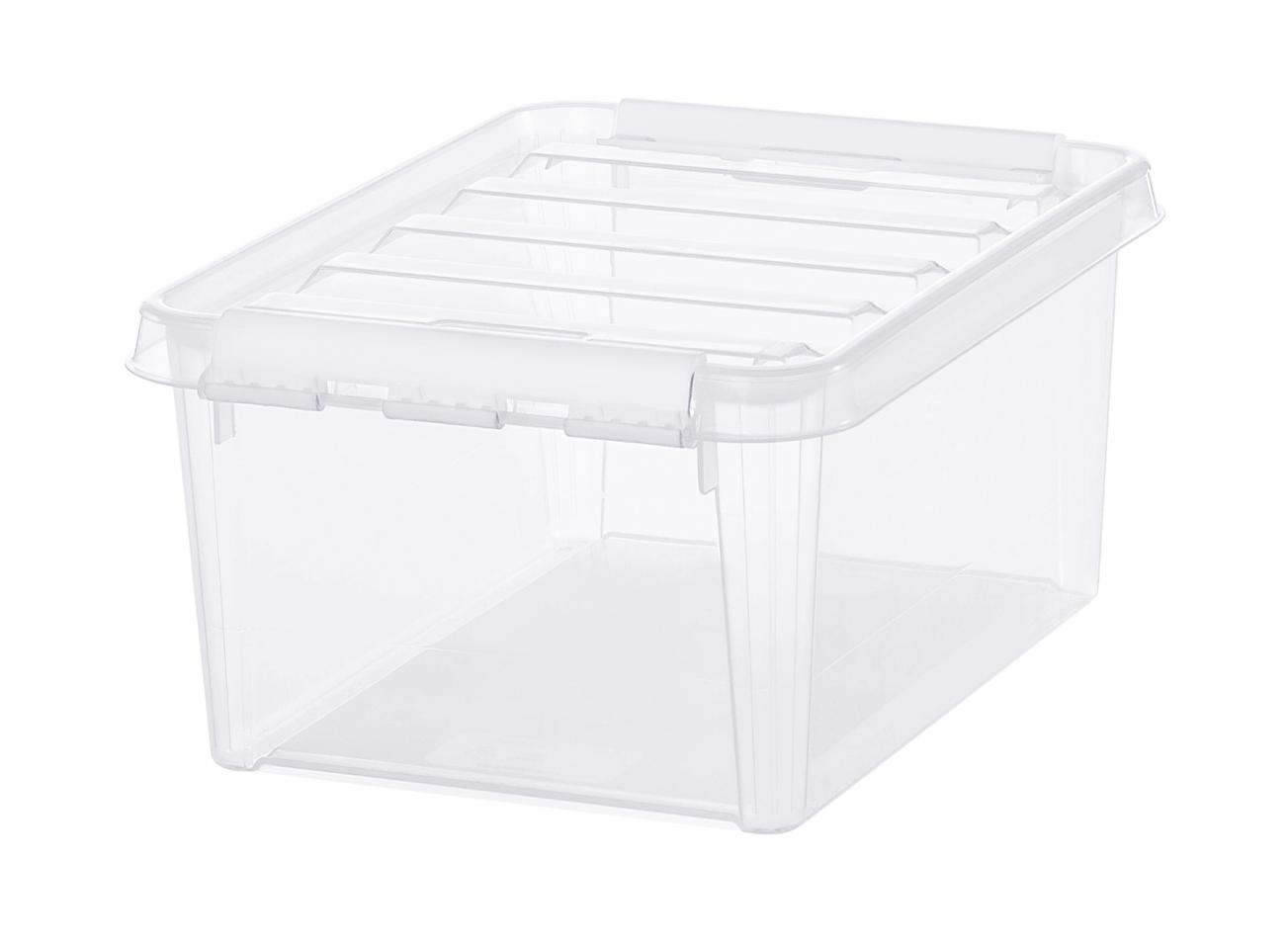 Förvaringsbox med lock 8L transparent