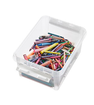 Förvaringsbox med lock 8L transparent