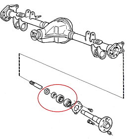 Wheel bearing kit  Rear Volvo P1800/140/240 1970- / 700 86-88 (Alternative)
