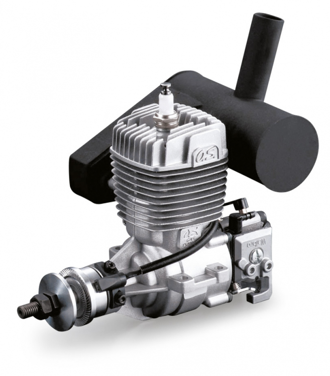 O.S.Engine GT22 22cc 2-Takts Bensinmotor med Ljuddämpare - 2