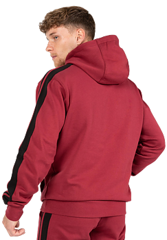 Banks Oversized Hoodie, burgundy red/black