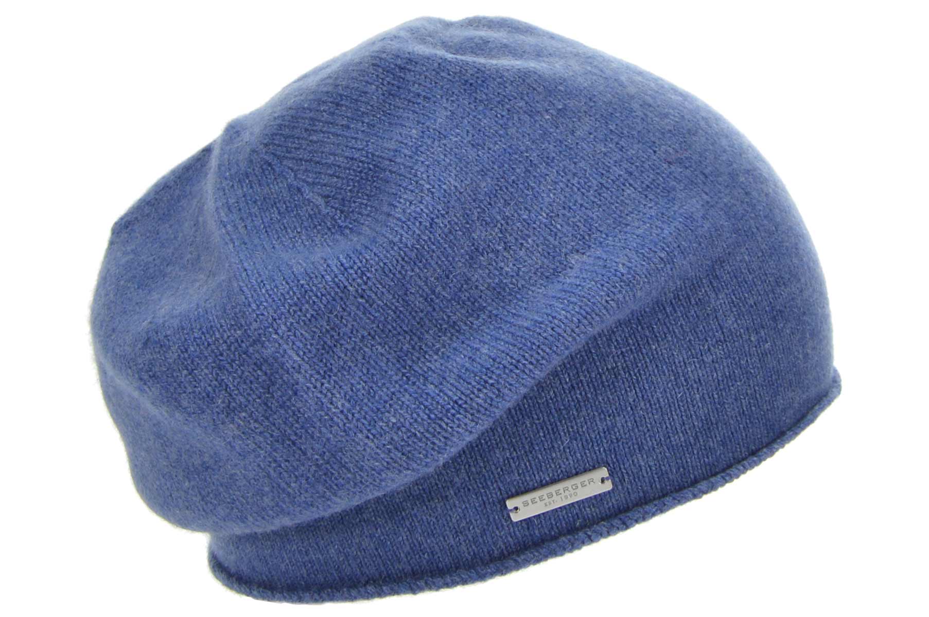 Mjuk basker/mössa i cashmere, från Seeberger 