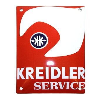 Emaljskylt 10x14 cm Kreidler