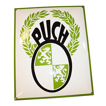 Emaljskylt 40x50 cm Puch