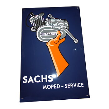 Emaljskylt 40x60 cm Sachs