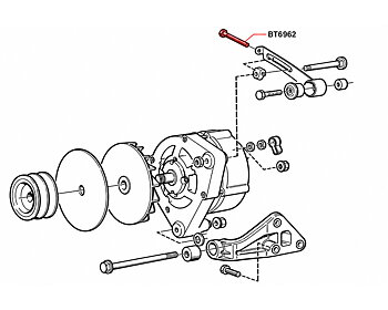 Adjustment bolt alternator 240/360/740/940