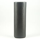 Olga Osol (Oliivi 1965) Brown Vase with Geometric Relief  24 cm