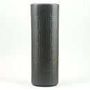 Olga Osol (Oliivi 1965) Brown Vase with Geometric Relief  24 cm