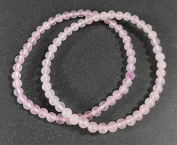 Rosenkvarts Armband  - 4mm Pärlor