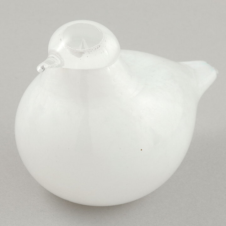 Oiva Toikka (1996) White Little Tern (Tirrit) Glass Bird 10 cm
