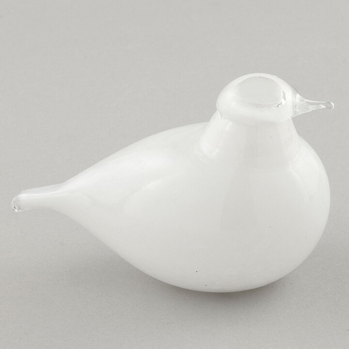 Oiva Toikka (1996) White Little Tern (Tirrit) Glass Bird 10 cm