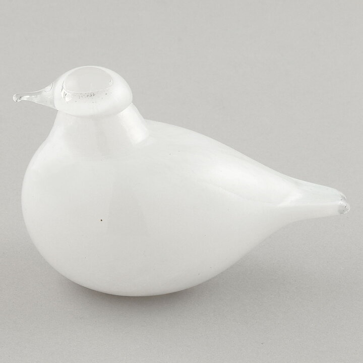 Oiva Toikka (1996) White Little Tern (Tirrit) Glass Bird 10 cm