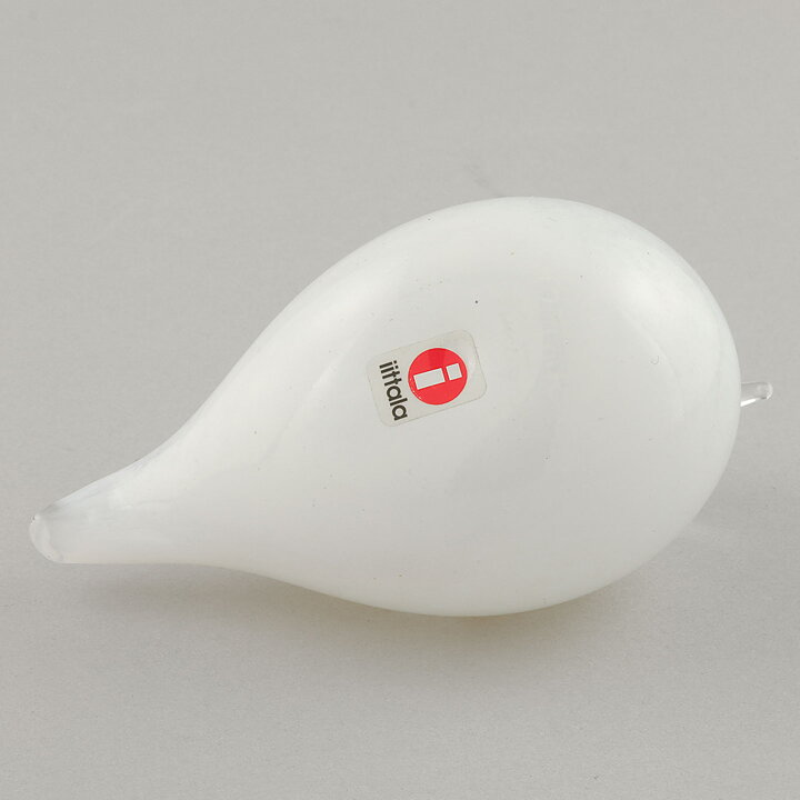 Oiva Toikka (1996) White Little Tern (Tirrit) Glass Bird 10 cm