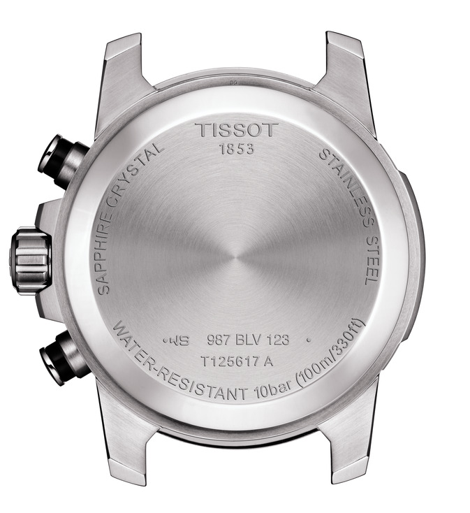 Tissot T125.617.11.051.00 Tissot T-sport Supersport Chronograph 45 svart bakboett