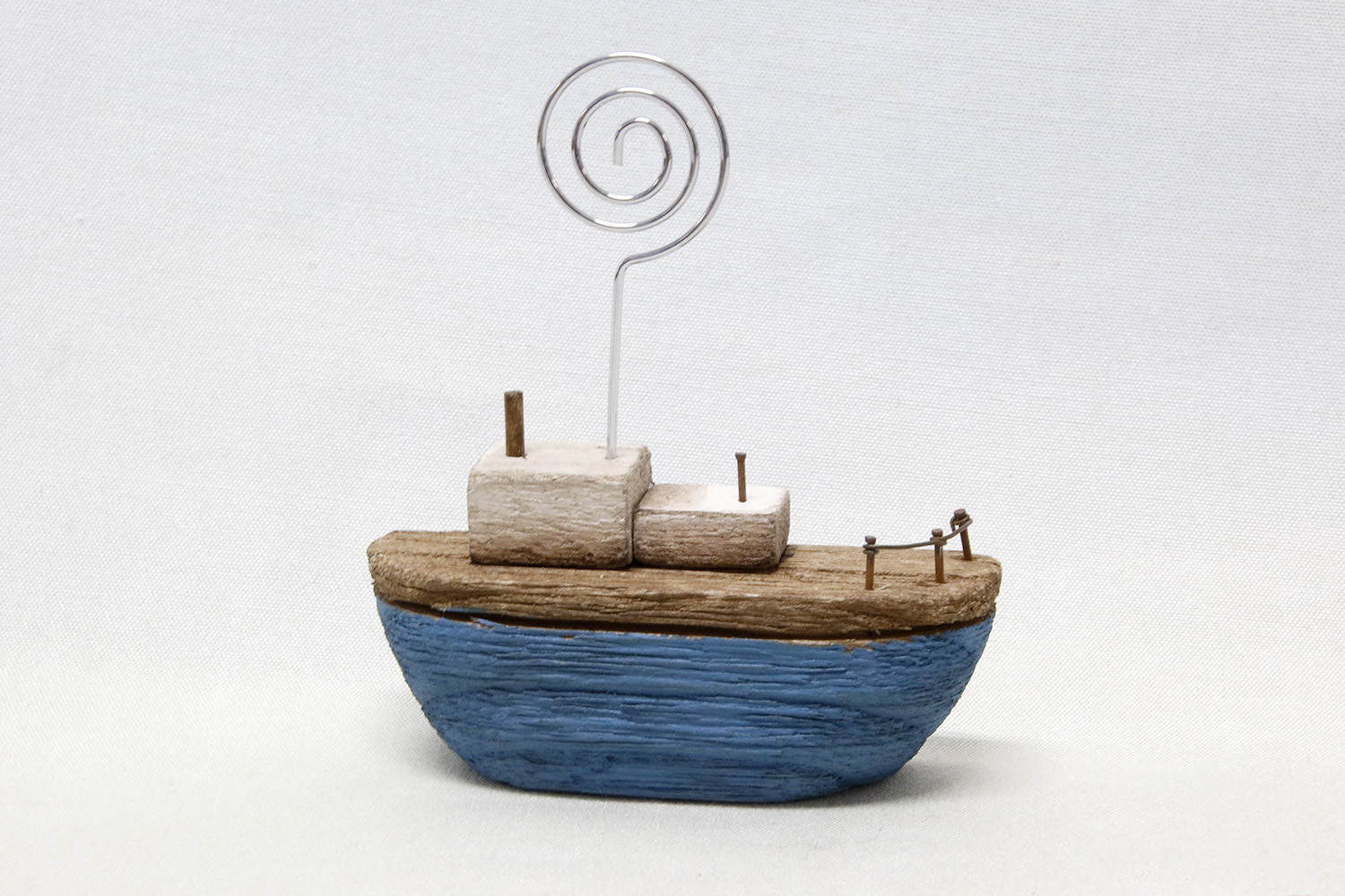 Korthållare båt 10x10 cm Blå