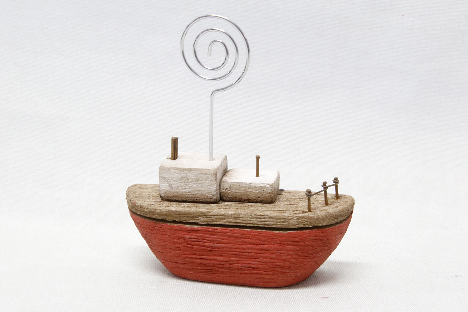 Korthållare båt 10x10 cm Röd