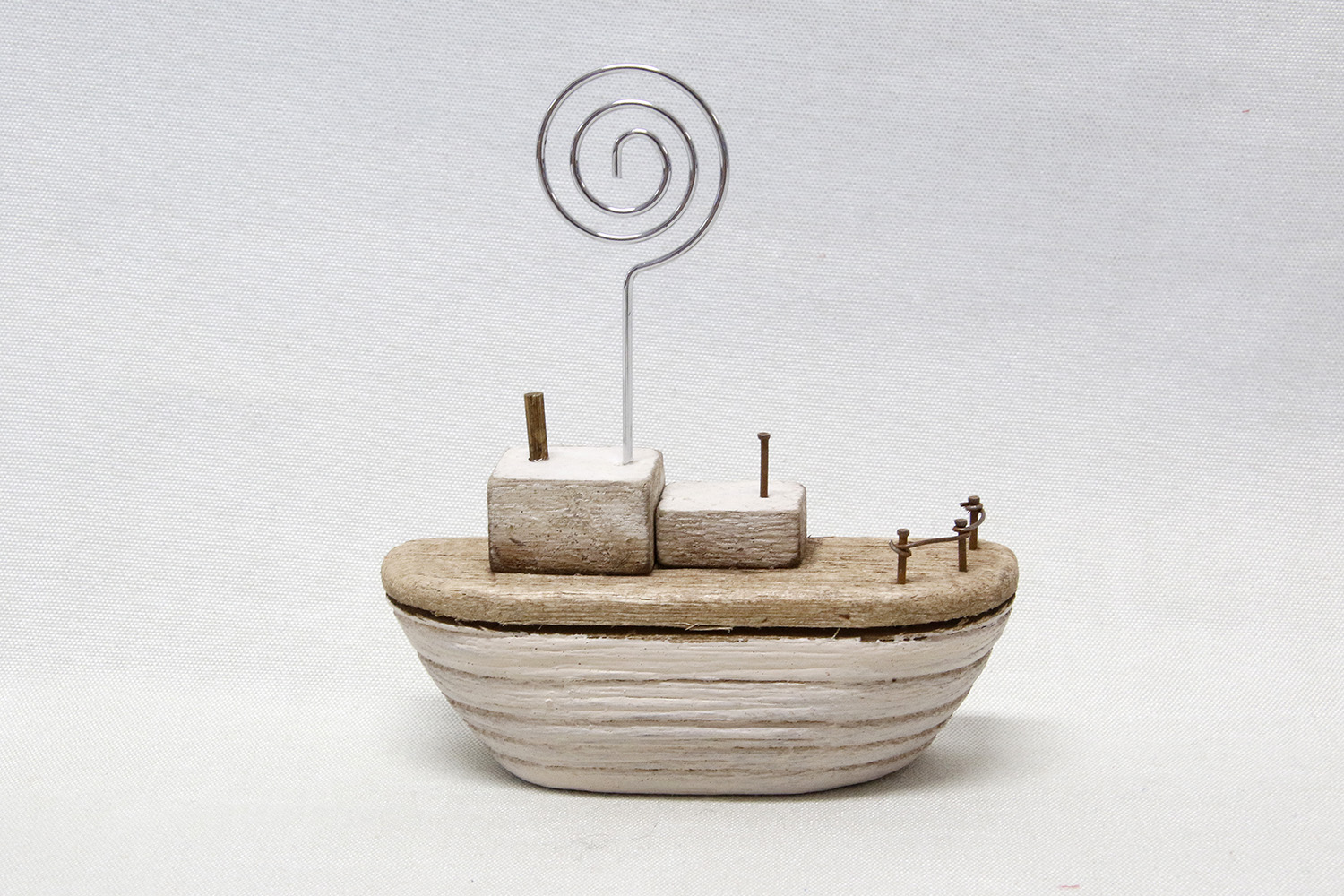 Korthållare båt 10x10 cm Vit