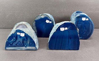 Agat ljuslyktor - Blå