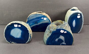 Agat ljuslyktor - Blå